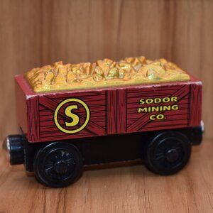 Gold Car Sodor Mining Co. Thomas & Friends Wooden Railway Series Trains Magnetic
